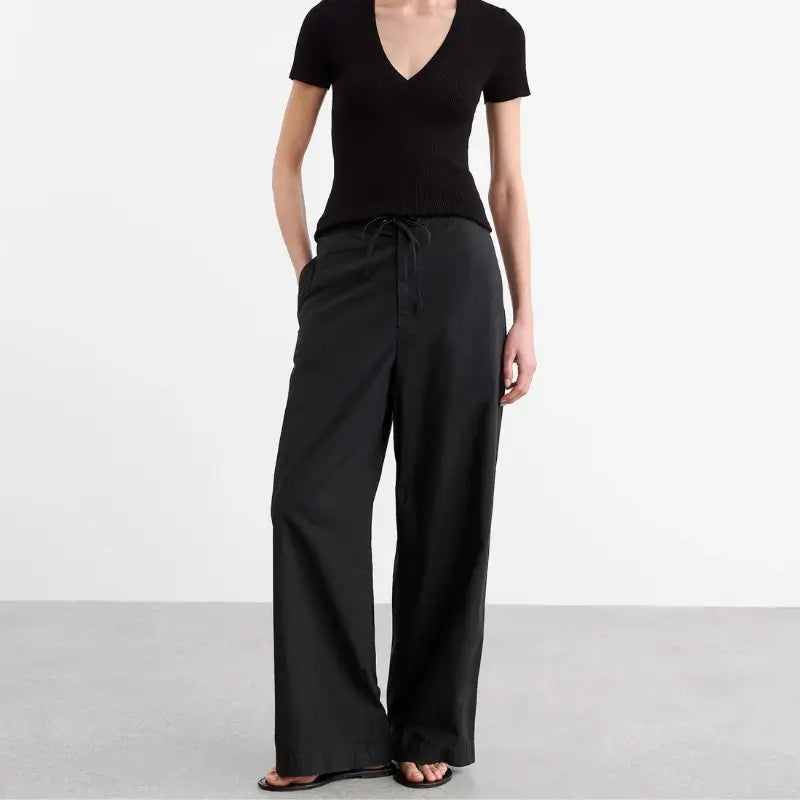 Kai Pant in Jet Black Cozy Maternity Pants