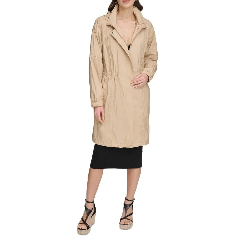 DKNY Womens  Anorak Jacket Snapped Jacket Toggled Jacket Drawstring Jacket
