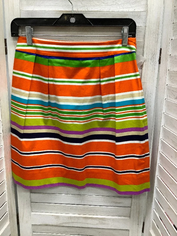 Multi-colored Skirt Designer Kate Spade, Size 4 silk skirt sleek