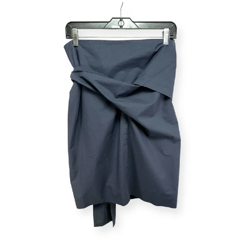 Navy Skirt Designer Pauw, Size 2 denim skirt classic