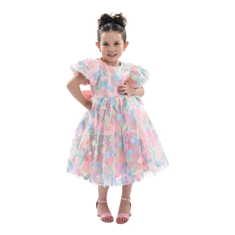 Peach Daisy Party Dress Tunics Occasion special