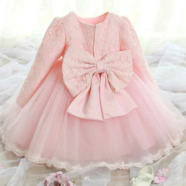 Flower Baby 1st 2nd Birthday Outfit Dress Newborn Baby Girl Baptism Clothes Tutu Christening Wedding Gown Infant Party Dresses Tunics Recommended stylist