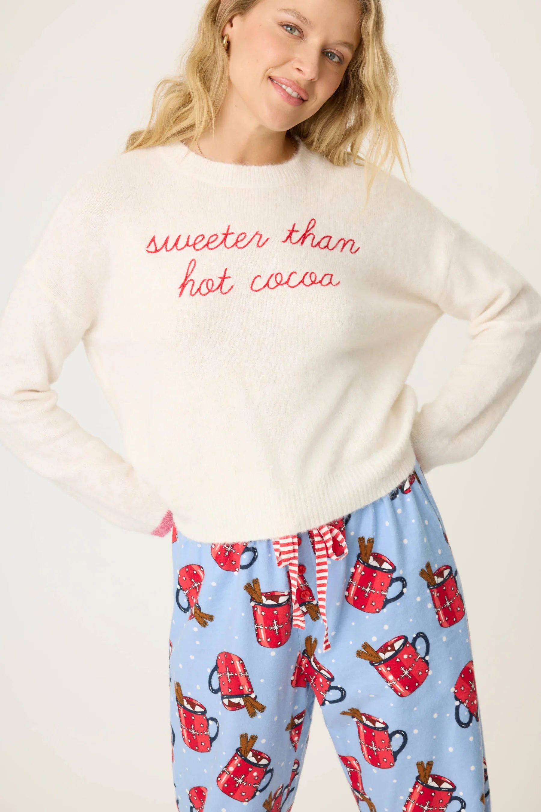 sweeter than hot cocoa sweater Thin Thick Dense