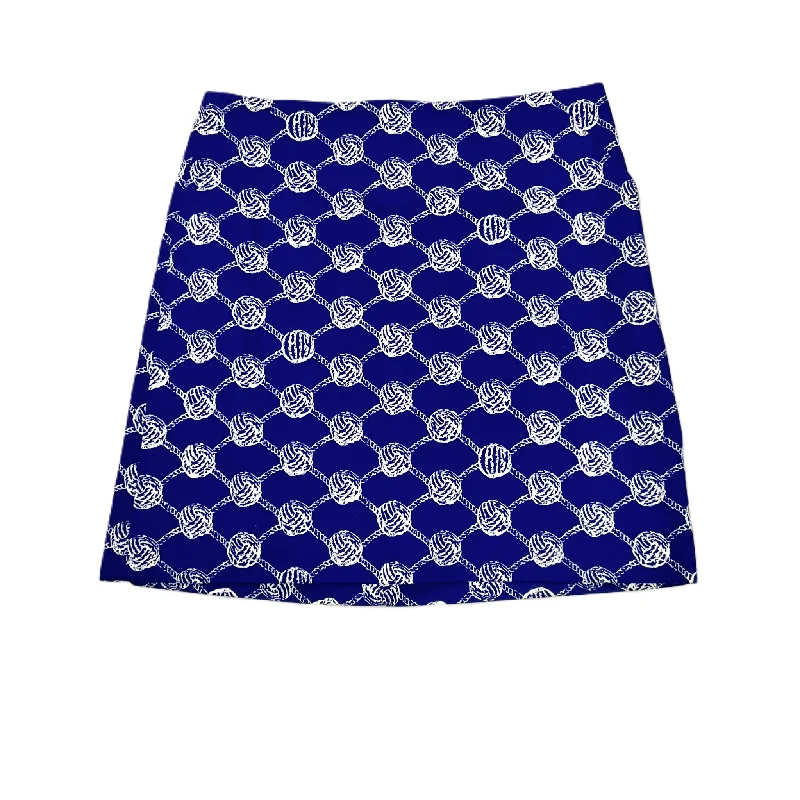 Blue & White Skirt Designer By Lilly Pulitzer, Size: 2 leather skirt sleek