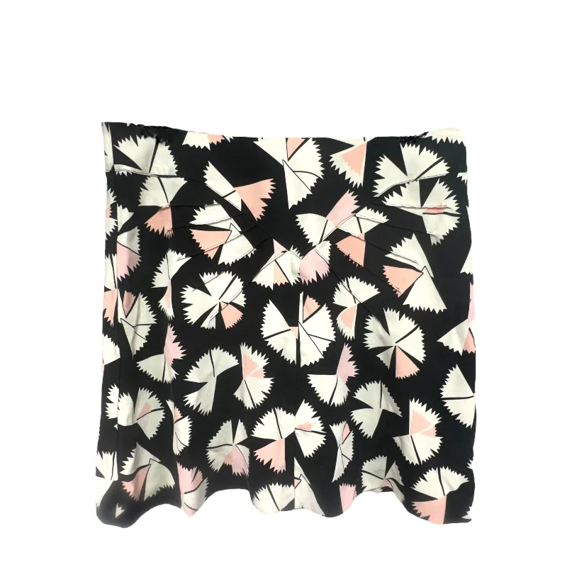 Pinwheel Flower Silk Mini Skirt Designer Marc By Marc Jacobs, Size 2 relaxed fit skirt