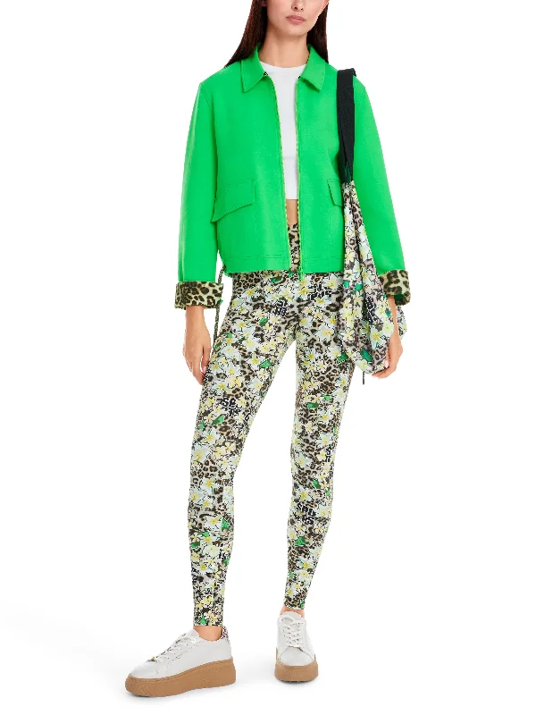 MARC CAIN Green Jacket Striped Jacket Polka Dot Jacket Floral Jacket