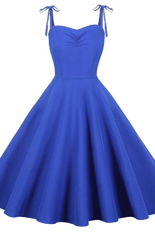 Royal Blue A-Line Sleeveless Cocktail Party Dress Tunics Business professional