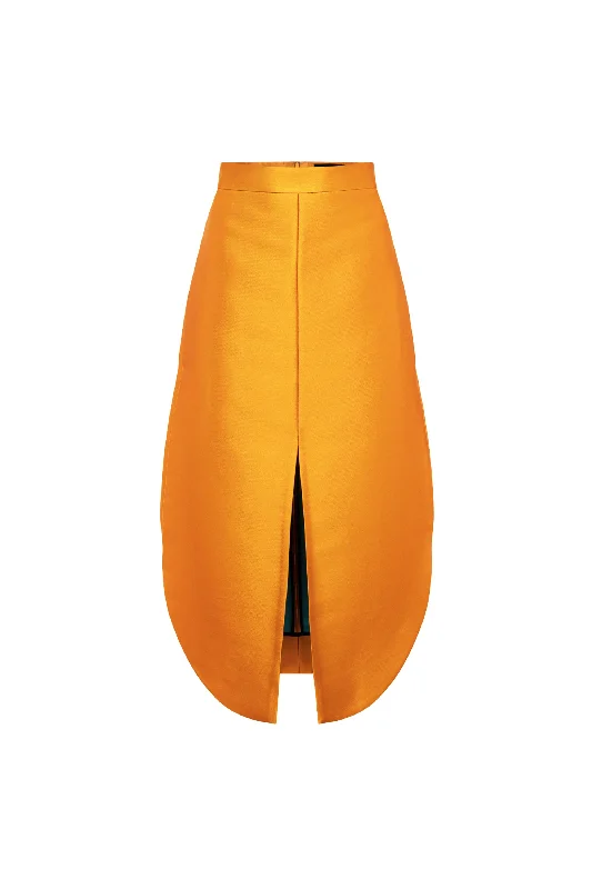 ARCHES JACQUARD SILK TWILL SKIRT wrap skirt elegant