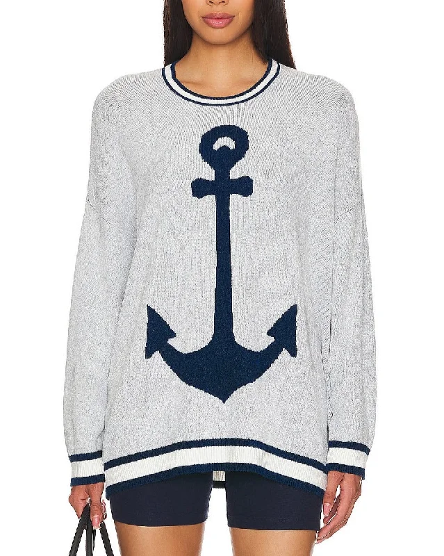 Adventure Sweater Anchor Graphic Knit Handmade Hand-knitted Hand-woven