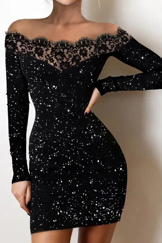 Little Black Dress Long Sleeve Party Dresses Tunics Hiking breathable