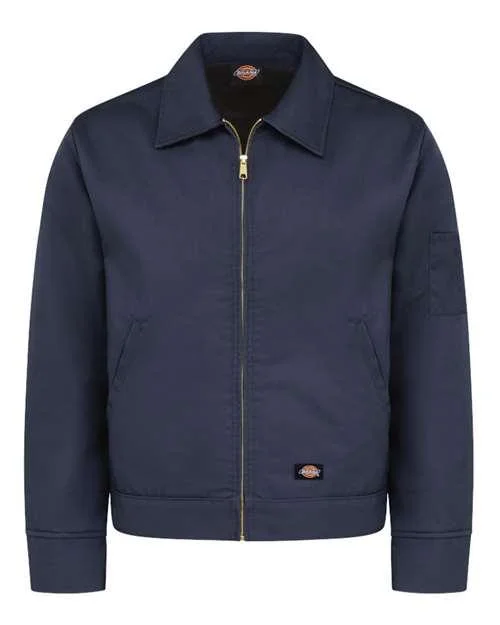 Dickies Insulated Industrial Jacket TJ55 Front Pockets Side Pockets Patch Pockets