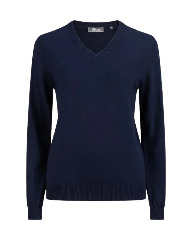 38 South Ladies V Neck Sweater Neon Metallic Matte