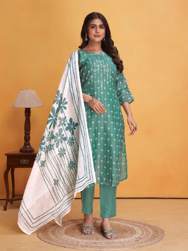 Multi Designer Readymade Pant Suit With Embroidery Work Stylish Slim Trousers