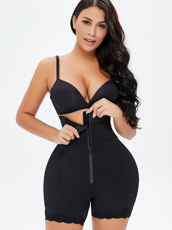 Plus Size Buttock Rasing Elastic Thin Bodyshaper Slim Summing Shaping Pant Classic Flared Pants