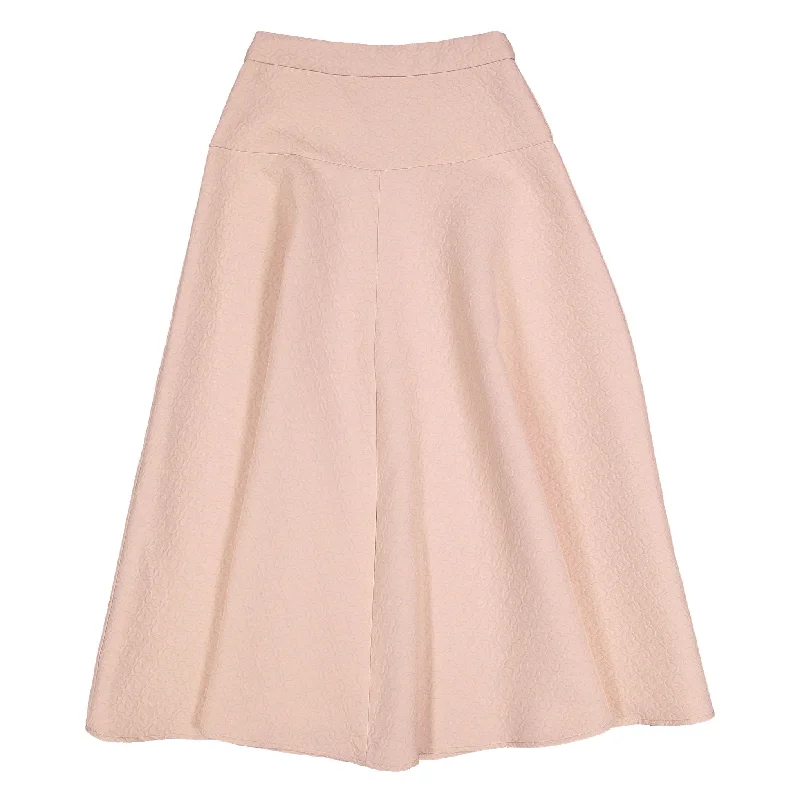 Ava and Lu Pink Flower Design Skirt corduroy skirt durable