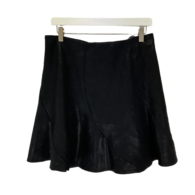 Black Skirt Designer Cma, Size L cotton skirt soft