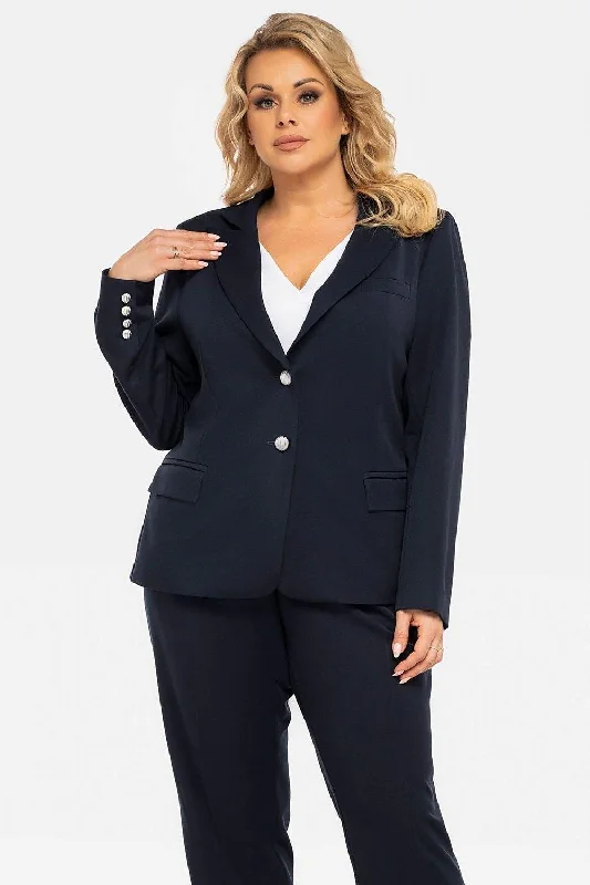 Plus size Jacket model 190934 Karko Lace Jacket Ribbed Jacket Sequined Jacket