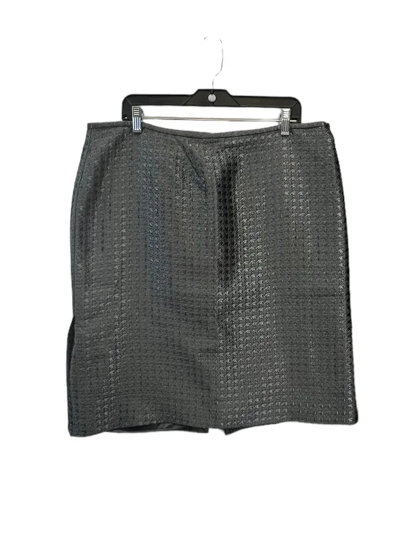 Grey Skirt Designer Armani Collezoni, Size 16 modal blend skirt