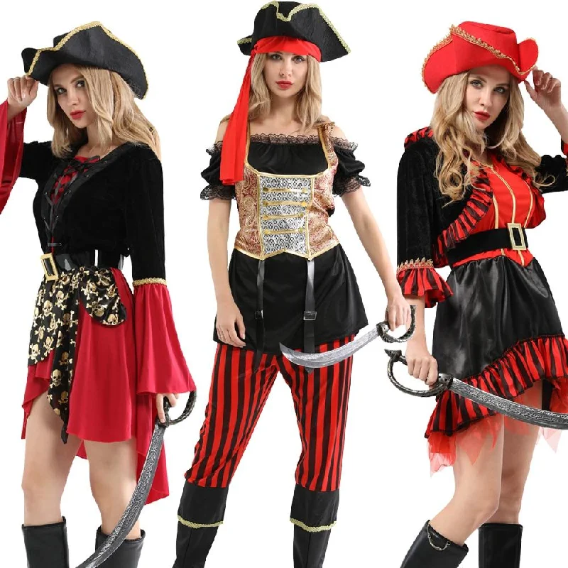 Halloween Sexy Women Pirate Cosplay Costume Fancy Party Dress Carnival Performance Party Christmas Gifts Tunics Exclusive limited
