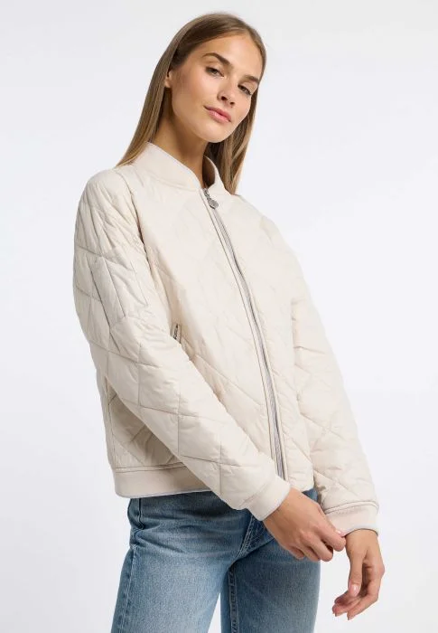 FRIEDA & FREDDIES Off-White Jacket Zippered Jacket Buttoned Jacket Snapped Jacket