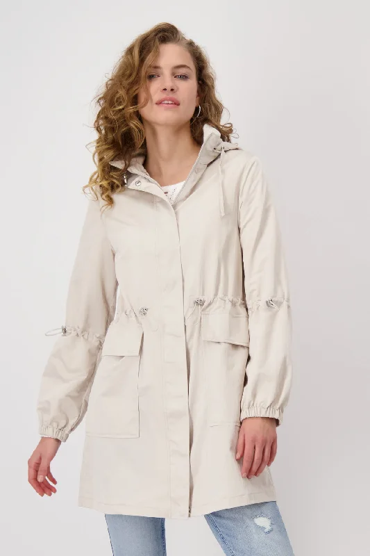 MONARI Cream Jacket Appliqued Jacket Beaded Jacket Sequined Jacket
