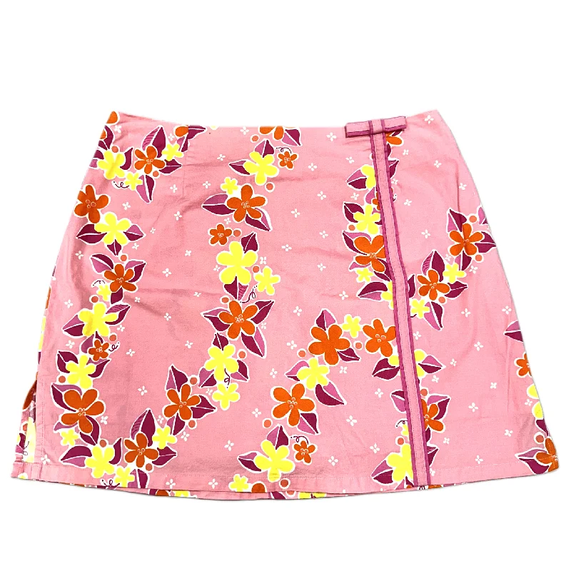 Pink Skirt Designer By Lilly Pulitzer, Size: 4 flowy skirt hem