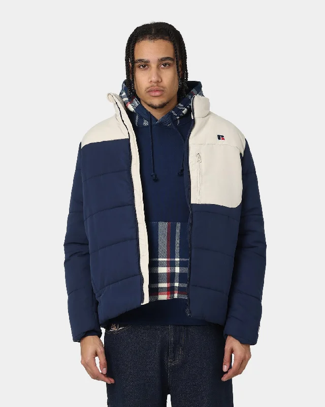 Russell Athletic Splinter Puffer Jacket Navy Jacket Blazer Coat