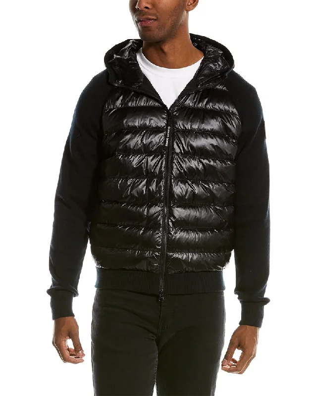 Canada Goose Hybridge Knit Wool Down Jacket Herringbone Jacket Checkered Jacket Solid Jacket