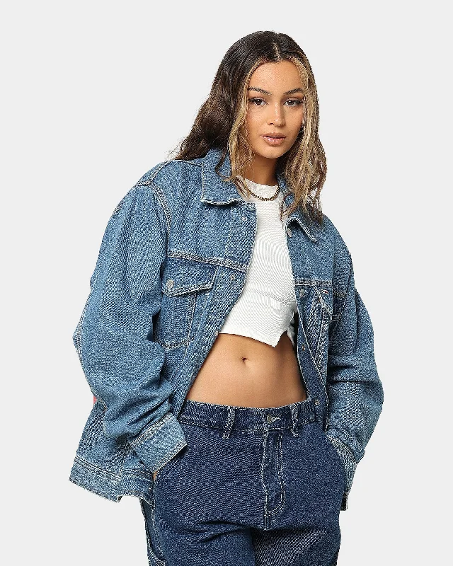 Tommy Jeans TJ Archive Oversized Denim Jacket Denim Medium Mesh Jacket Canvas Jacket Denim Jacket