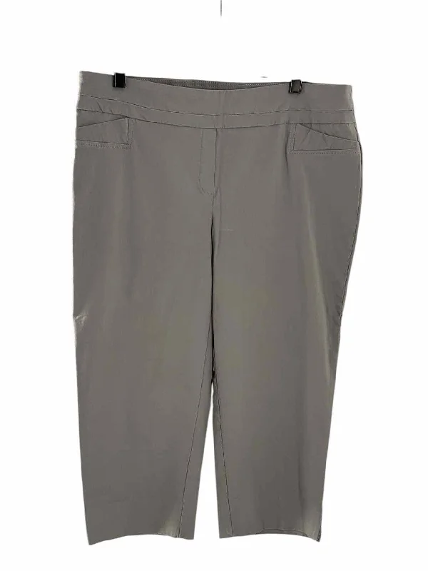Zac & Rachel Size 16W Grey Pants Soft Stretch Leggings