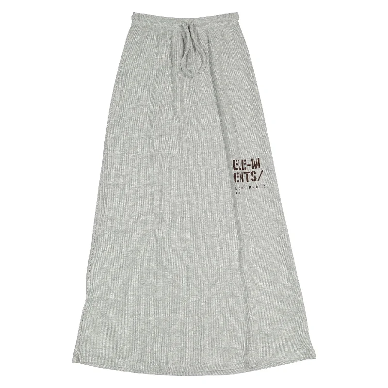 ELEMENTS Grey Stamped Waffle Skirt summer skirt style