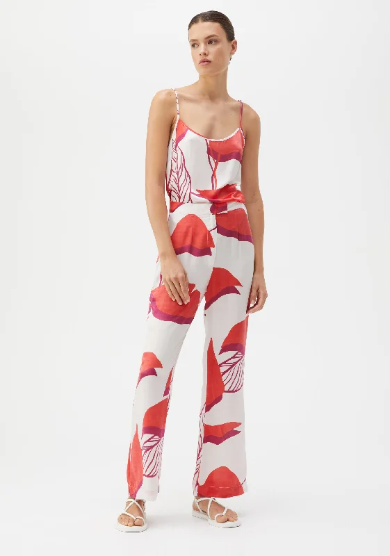Verona Pant_Print Classic Straight-Leg Pants
