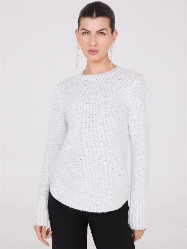 Long Sleeve Twisted Stitch Sweater Lightweight Heavyweight Midweight