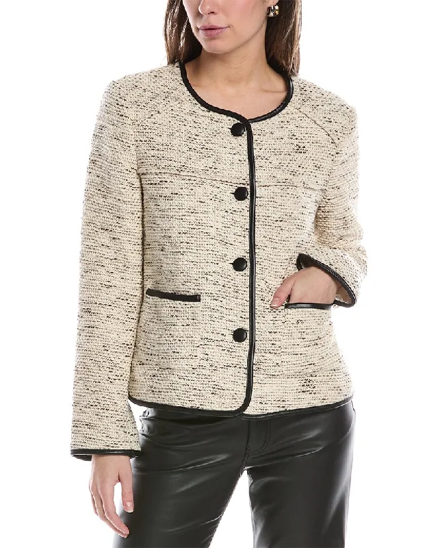 rag & bone Mirabelle Tweed Jacket Print Jacket Jacquard Jacket Embroidered Jacket