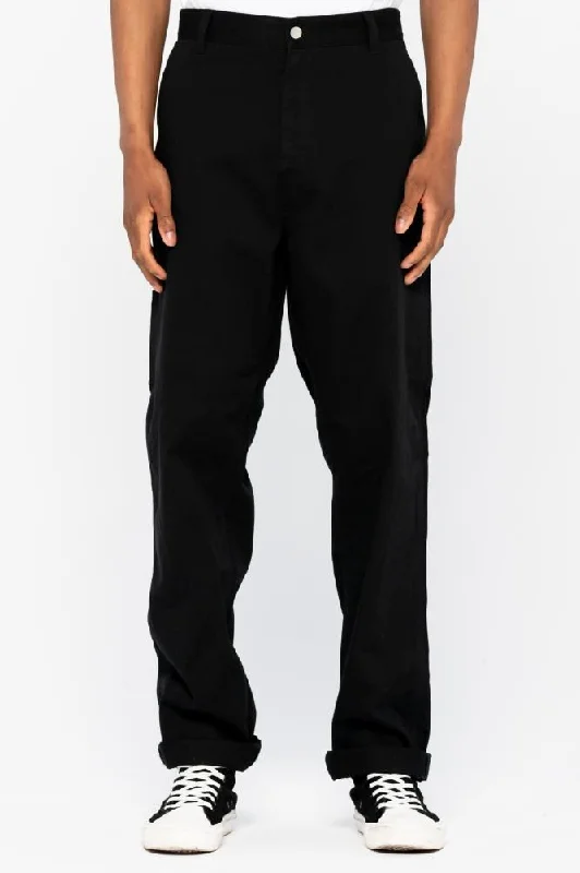 Santa Cruz Pant Classic Painters Pant - Black Fashionable Button-Up Pants