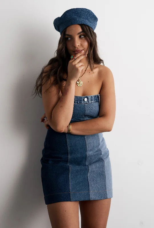 Denim Party Dress Tunics Trendy modern