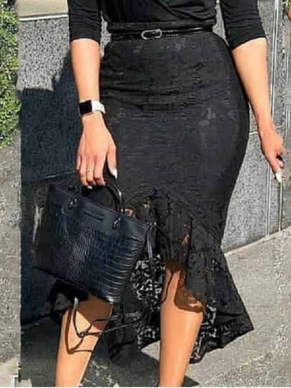 Lace Skirt corduroy skirt cozy