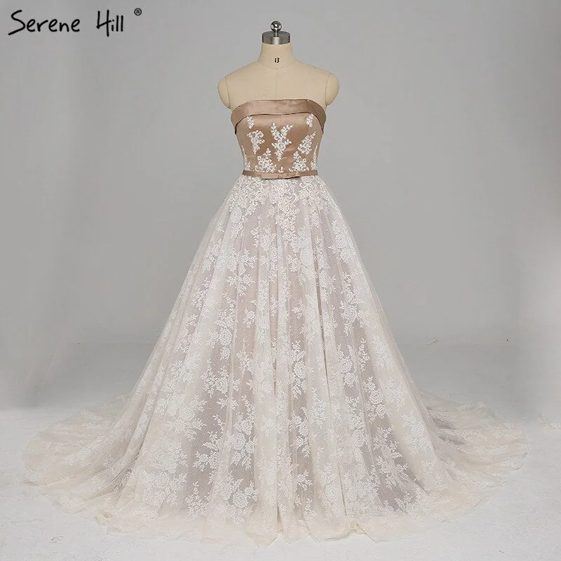 On Sale no return no refundSale Vintage Sleeveless Appliques Satin Prom Dresses 2025 Strapless Sexy Evening Party Dress Longo Real Photo HA2143 Tunics Floral girly