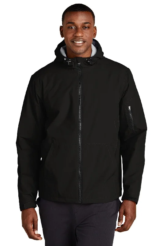 Sport-Tek Waterproof Insulated Jacket JST56 Notch Collar Jacket Peter Pan Collar Jacket Cowl Neck Jacket
