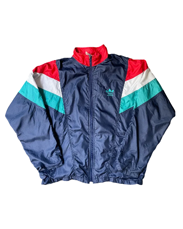 Vintage 90’s Adidas Parachute Jacket Size S Satin Jacket Silk Jacket Chiffon Jacket