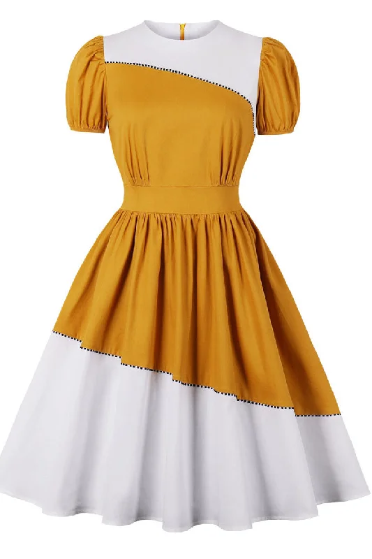 Chic Short Sleeve A-Line Homecoming Party Dress Tunics Trendy modern