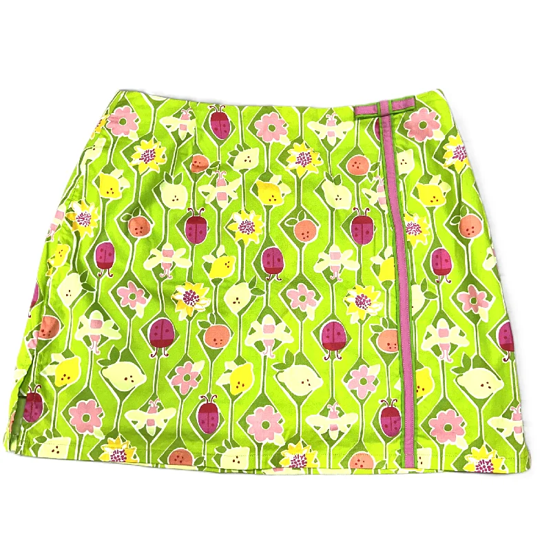 Green Skirt Designer By Lilly Pulitzer, Size: 4 low waist skirt