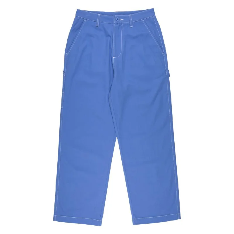 Santa Cruz Womens Pant Nolan Carpenter Pant - Hyacinth / White Stitch Classic Pleated Pants