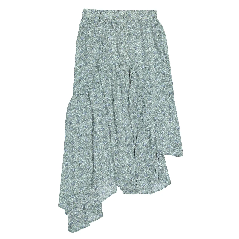 Ava and Lu Seafoam Paisley Skirt cashmere skirt rich