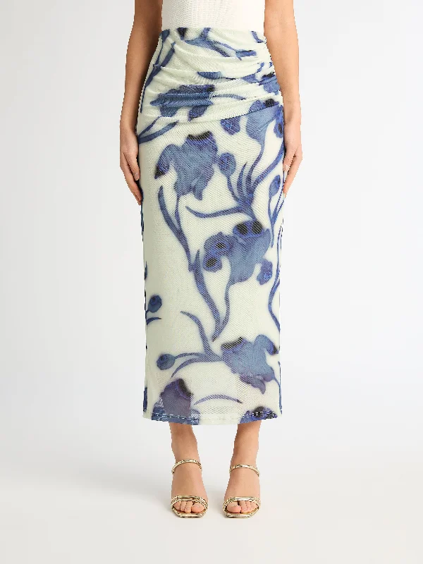 HAZE MIDI SKIRT denim skirt casual