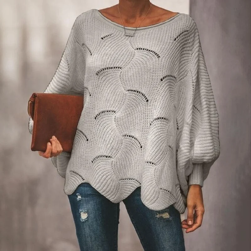 DressBetty - European And American-Style Selling Top Sweater Solid Color Striped Floral Print