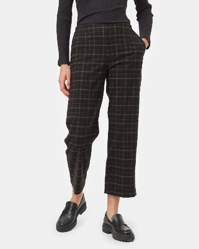 Soft EcoTwill Straight Leg Pant Modern Stretch Trousers