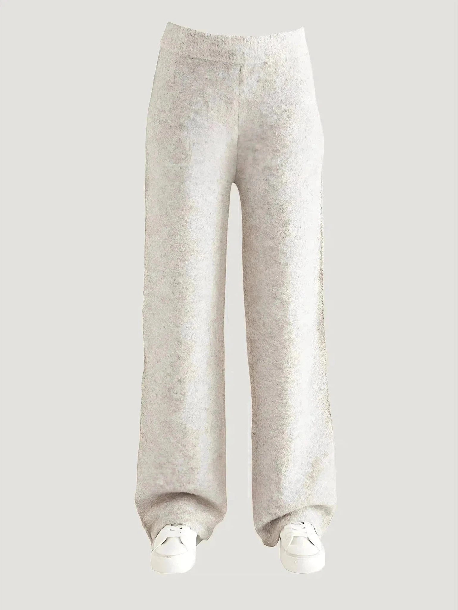 Crescent Zila Shearling Lounge Pants Trendy High-Waist Trousers