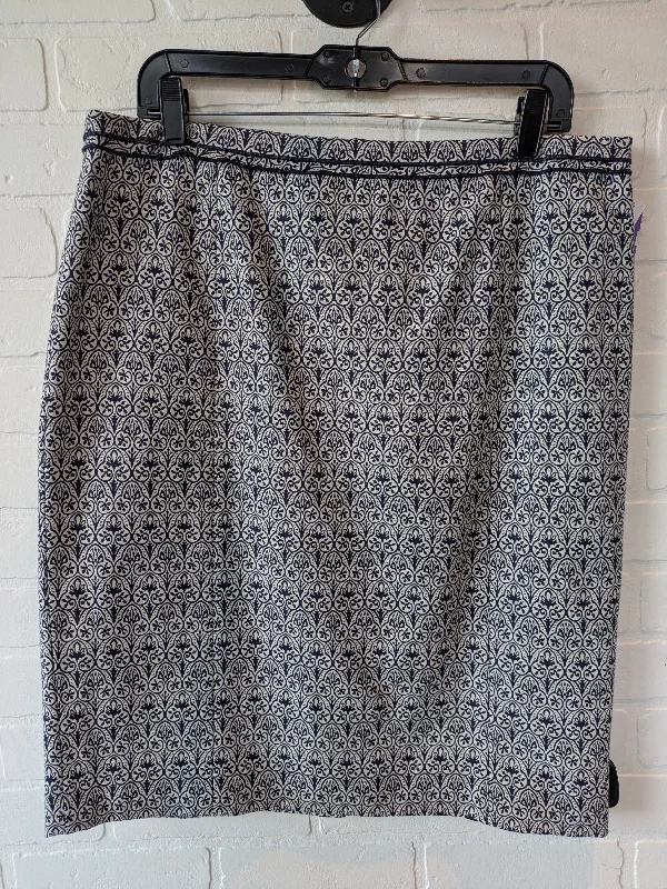 Blue & White Skirt Designer Tory Burch, Size 12 tulle skirt dreamy