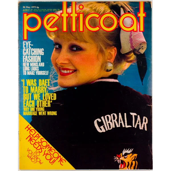 Americana Gibaltar Jacket Petticoat Magazine 26th May 1973 Fleece Jacket Down Jacket Parka